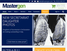 Tablet Screenshot of mastergen.com